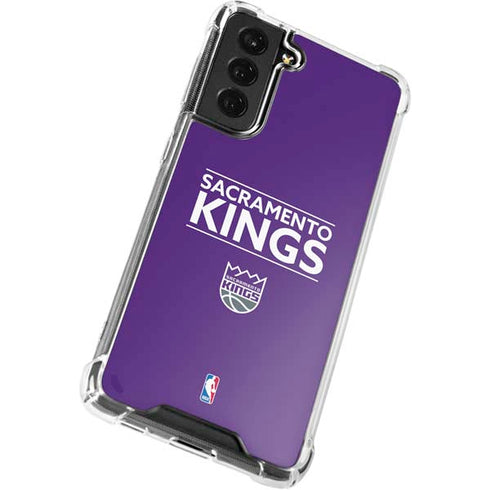 NBA Sacramento Kings Standard - Purple Galaxy S22 Clear Case