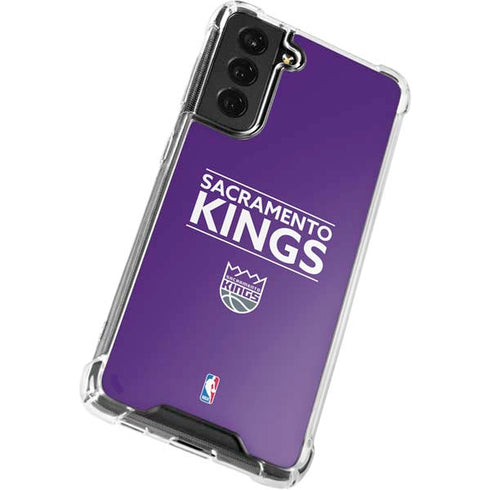 NBA Sacramento Kings Standard - Purple Galaxy S22 Plus Clear Case