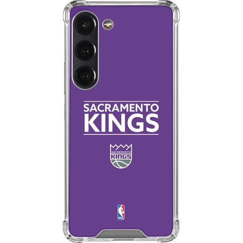 NBA Sacramento Kings Standard - Purple Galaxy S23 Clear Case