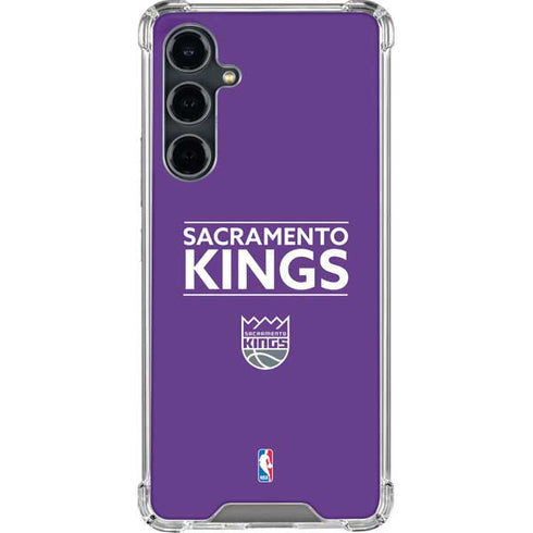 NBA Sacramento Kings Standard - Purple Galaxy S23 FE Clear Case