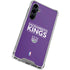 NBA Sacramento Kings Standard - Purple Galaxy S23 FE Clear Case