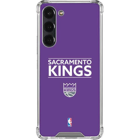 NBA Sacramento Kings Standard - Purple Galaxy S23 Plus Clear Case
