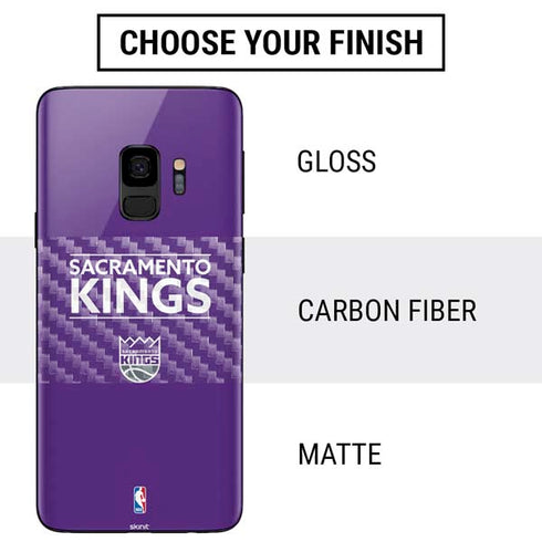 NBA Sacramento Kings Standard - Purple Galaxy S9 Skin