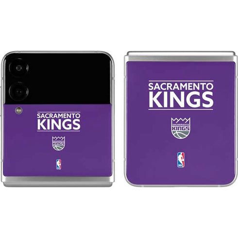 NBA Sacramento Kings Standard - Purple Galaxy Z Flip4 5G Skin