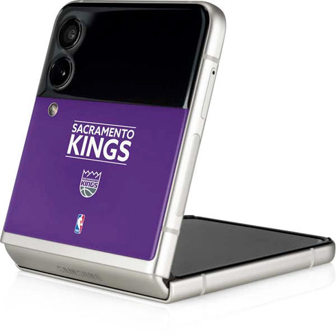 NBA Sacramento Kings Standard - Purple Galaxy Z Flip4 5G Skin