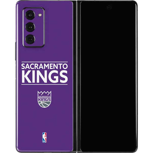 NBA Sacramento Kings Standard - Purple Galaxy Z Fold2 5G Skin