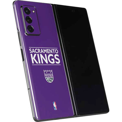 NBA Sacramento Kings Standard - Purple Galaxy Z Fold2 5G Skin