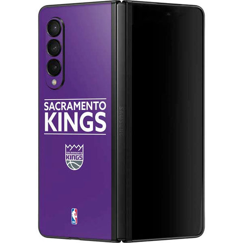 NBA Sacramento Kings Standard - Purple Galaxy Z Fold3 5G Skin