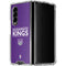 NBA Sacramento Kings Standard - Purple Galaxy Z Fold4 5G Clear Case