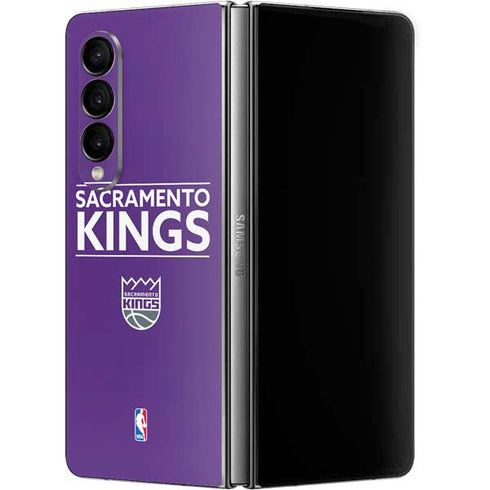 NBA Sacramento Kings Standard - Purple Galaxy Z Fold4 5G Skin