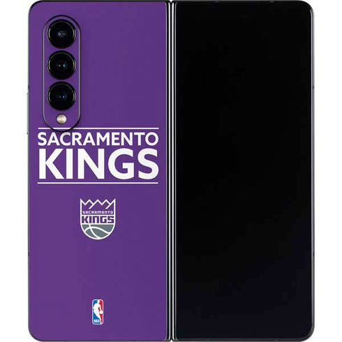 NBA Sacramento Kings Standard - Purple Galaxy Z Fold4 5G Skin