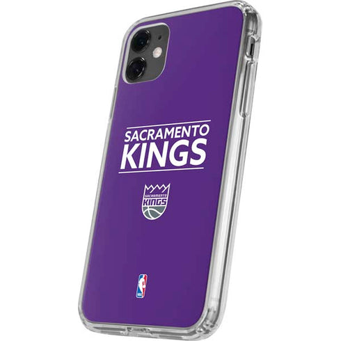 NBA Sacramento Kings Standard - Purple iPhone 11 Clear Case