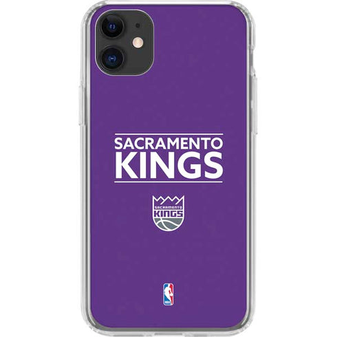 NBA Sacramento Kings Standard - Purple iPhone 11 Clear Case
