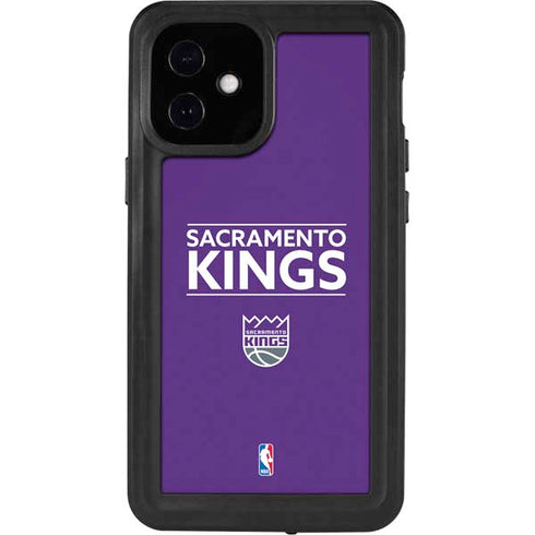NBA Sacramento Kings Standard - Purple iPhone 12 Mini Waterproof Case