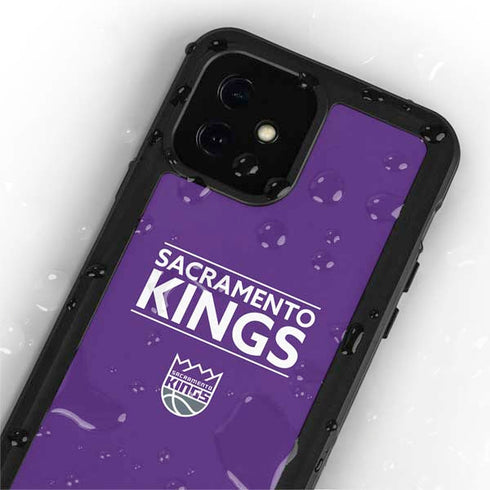 NBA Sacramento Kings Standard - Purple iPhone 12 Mini Waterproof Case