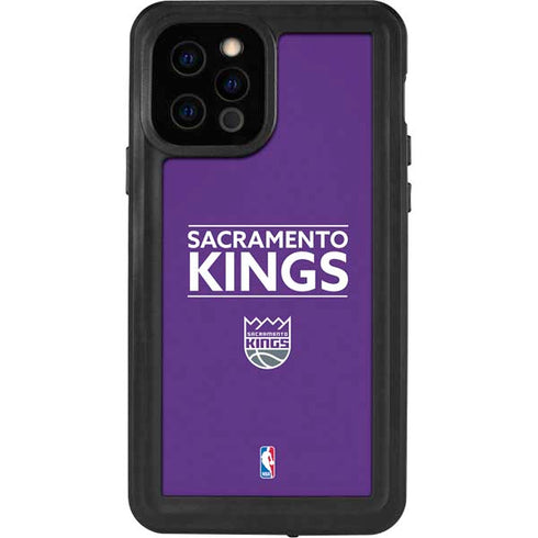 NBA Sacramento Kings Standard - Purple iPhone 12 Pro Waterproof Case