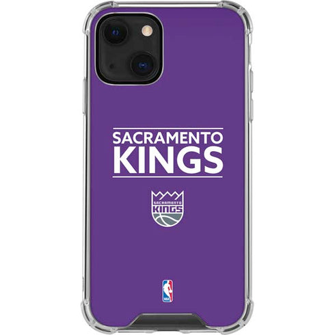NBA Sacramento Kings Standard - Purple iPhone 13 Mini Clear Case