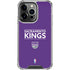NBA Sacramento Kings Standard - Purple iPhone 15 Pro Clear Case