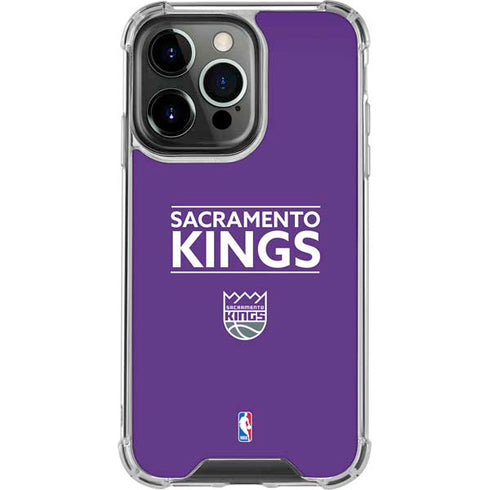 NBA Sacramento Kings Standard - Purple iPhone 14 Pro Clear Case