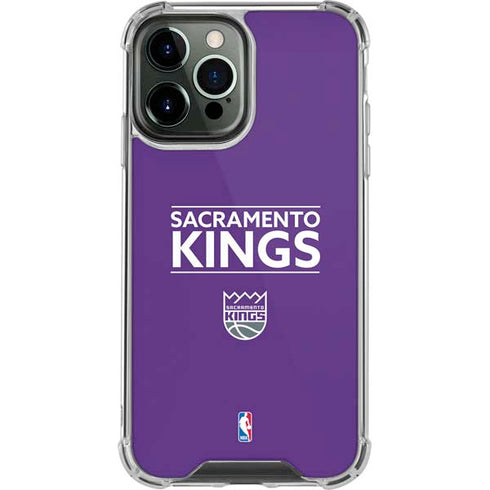 NBA Sacramento Kings Standard - Purple iPhone 14 Pro Max Clear Case