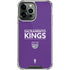 NBA Sacramento Kings Standard - Purple iPhone 15 Pro Max Clear Case
