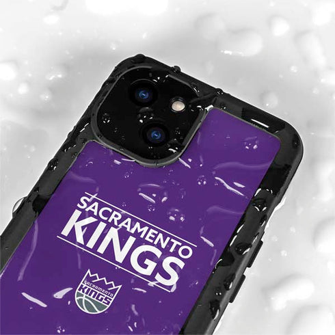 NBA Sacramento Kings Standard - Purple iPhone 15 Waterproof Case