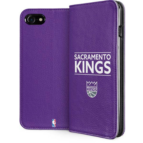 NBA Sacramento Kings Standard - Purple iPhone SE (2nd & 3rd Gen) Folio Case
