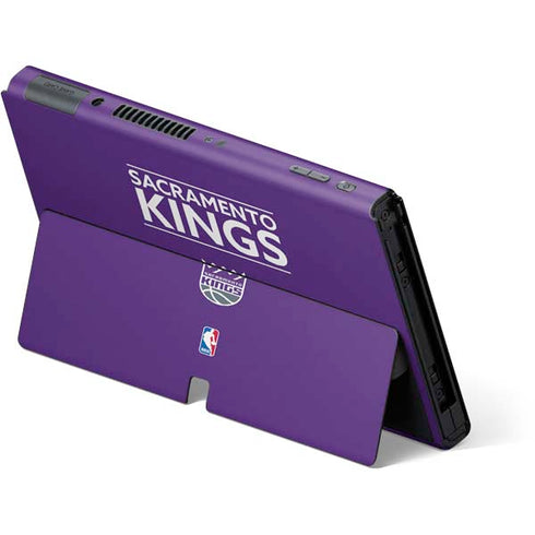 NBA Sacramento Kings Standard - Purple Nintendo Switch OLED (2021) Skin