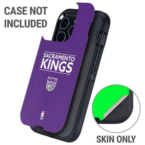 NBA Sacramento Kings Standard - Purple Otterbox Defender iPhone Skin