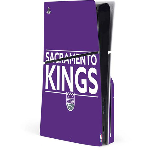 NBA Sacramento Kings Standard - Purple PS5 Slim Disk Console Skin