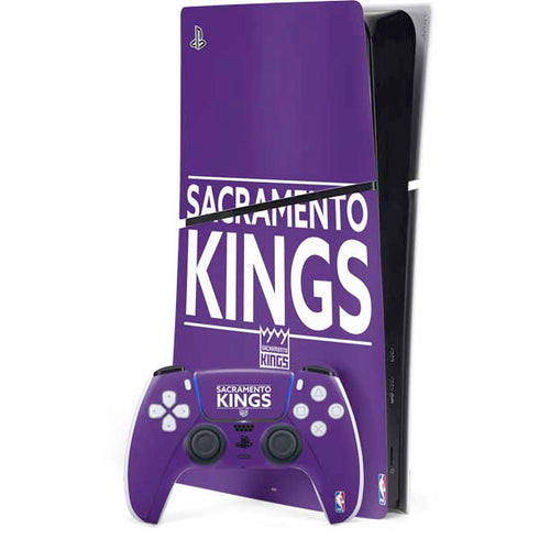NBA Sacramento Kings Standard - Purple PS5 Slim Digital Edition Bundle Skin