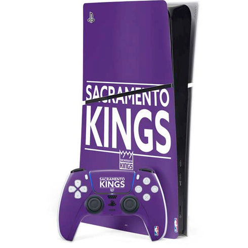 NBA Sacramento Kings Standard - Purple PS5 Slim Digital Edition Console Skin