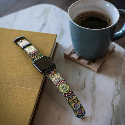 Sacred Wheel Colored Apple Watch Band 42-44mm