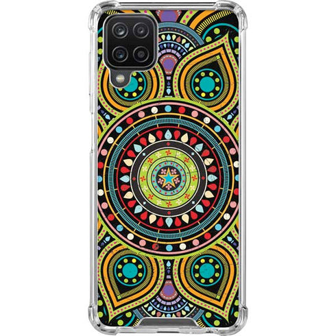 Sacred Wheel Colored Galaxy A12 Clear Case