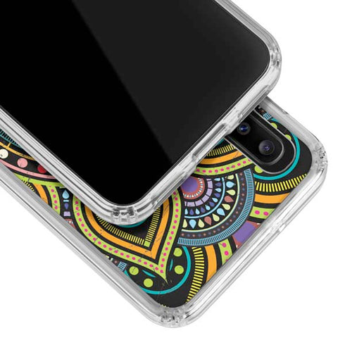 Sacred Wheel Colored Galaxy A30 Clear Case