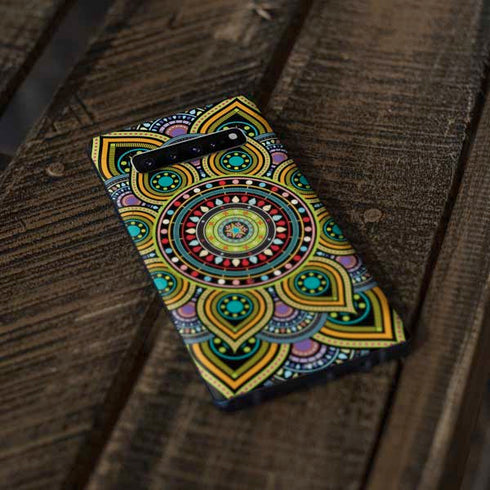 Sacred Wheel Colored Galaxy S10 Skin