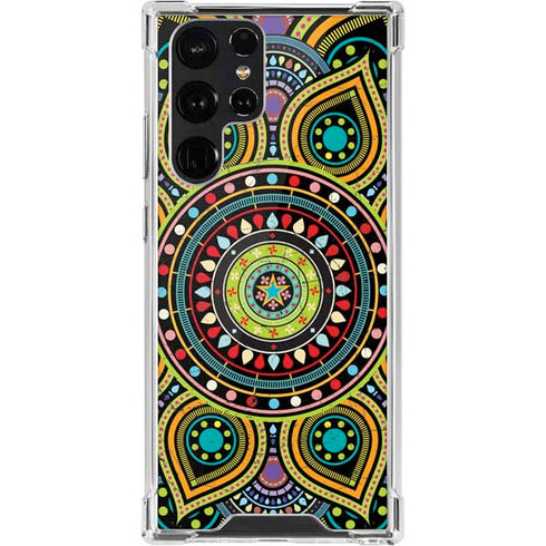 Sacred Wheel Colored Galaxy S22 Ultra Clear Case