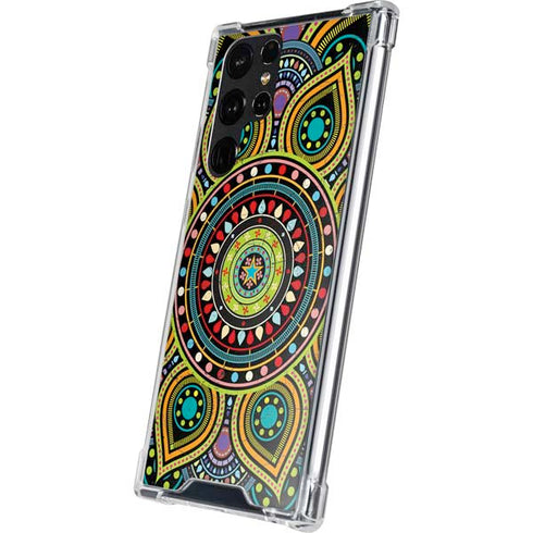 Sacred Wheel Colored Galaxy S22 Ultra Clear Case