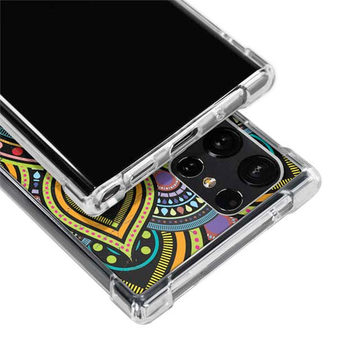 Sacred Wheel Colored Galaxy S22 Ultra Clear Case
