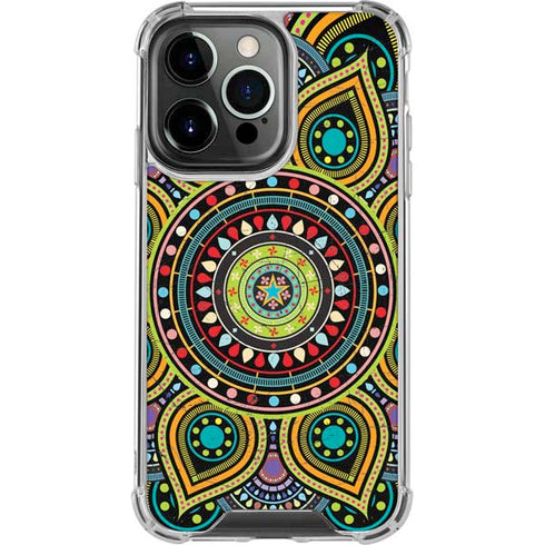 Sacred Wheel Colored iPhone 15 Pro Clear Case