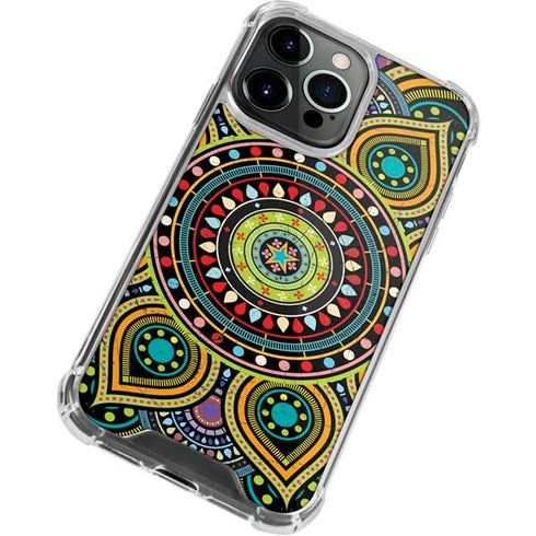 Sacred Wheel Colored iPhone 15 Pro Clear Case