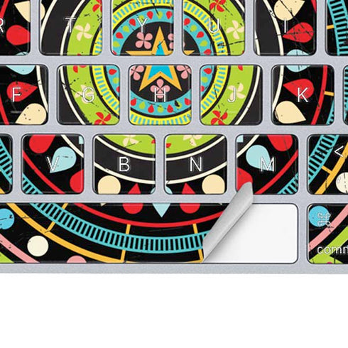 Sacred Wheel Colored Magic Keyboard Skin