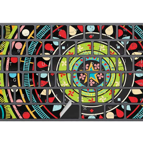 Sacred Wheel Colored Magic Keyboard with Numeric Keypad Skin
