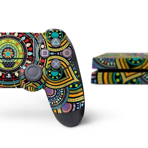 Sacred Wheel Colored PS4 Console and Controller Bundle Skin