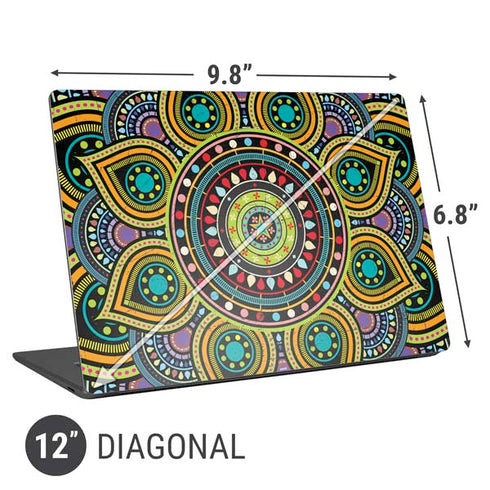 Sacred Wheel Colored Universal Laptop 12in (9.8 x 6.8in) Skin
