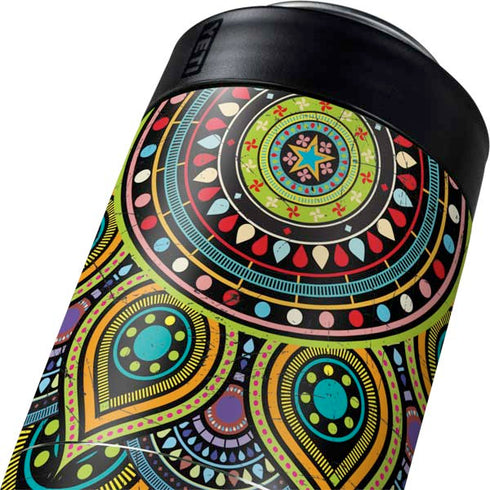 Sacred Wheel Colored Yeti Colster Can Insulator Skin
