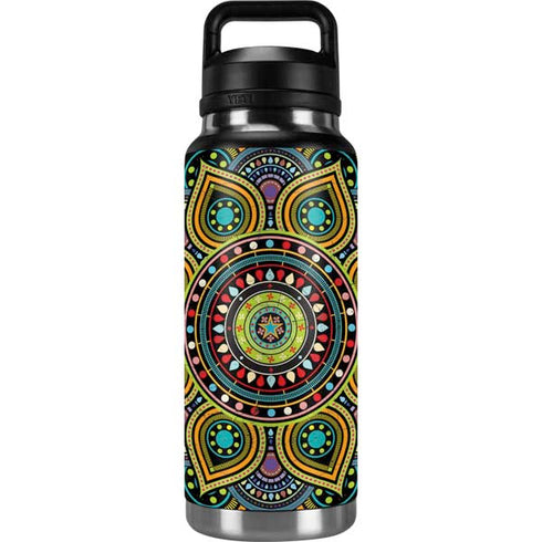 Sacred Wheel Colored YETI Rambler 36oz Bottle Skin