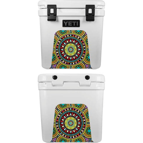 Sacred Wheel Colored YETI Roadie 24 Hard Cooler Skin