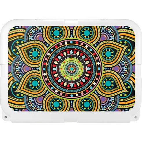 Sacred Wheel Colored YETI Tundra 35 Hard Cooler Skin