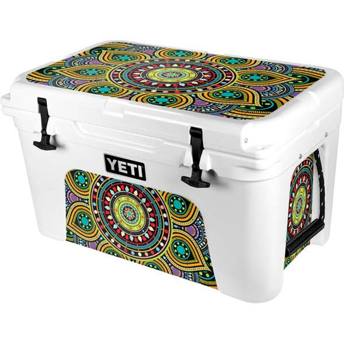 Sacred Wheel Colored YETI Tundra 45 Hard Cooler Skin